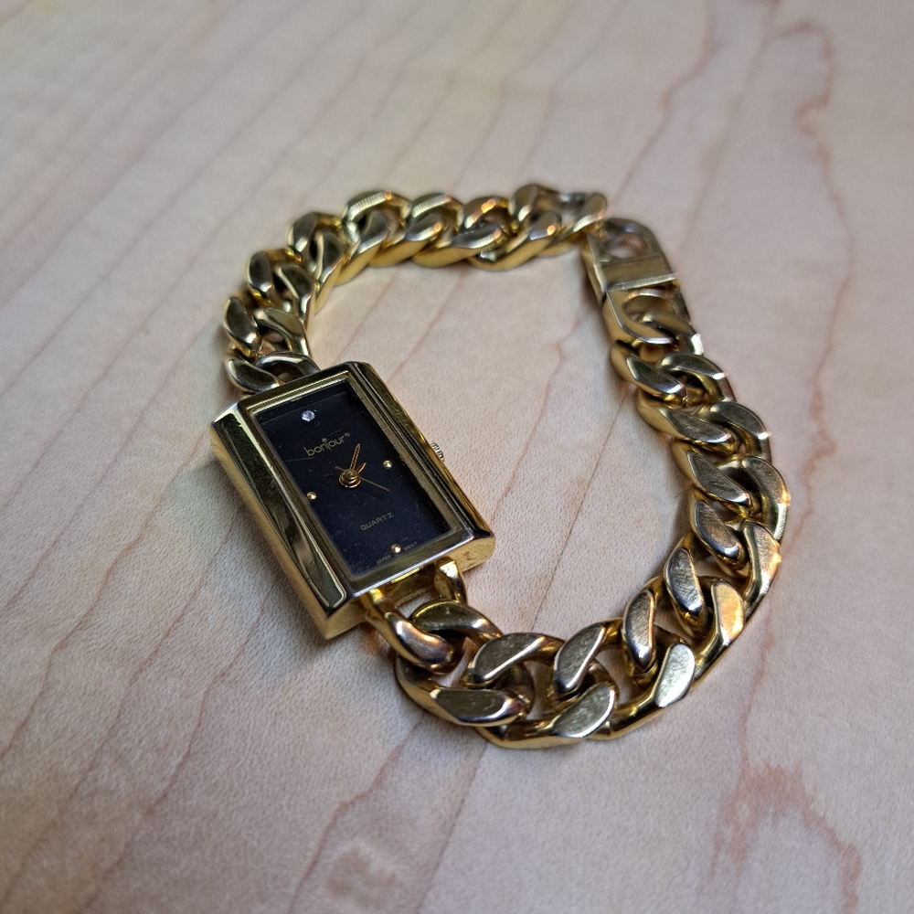Gold Chain Bracelet Watch
